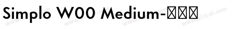 Simplo W00 Medium字体转换